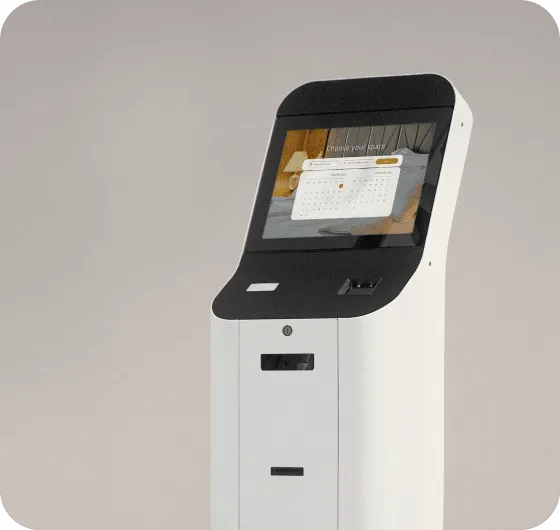 Reservify standing kiosk